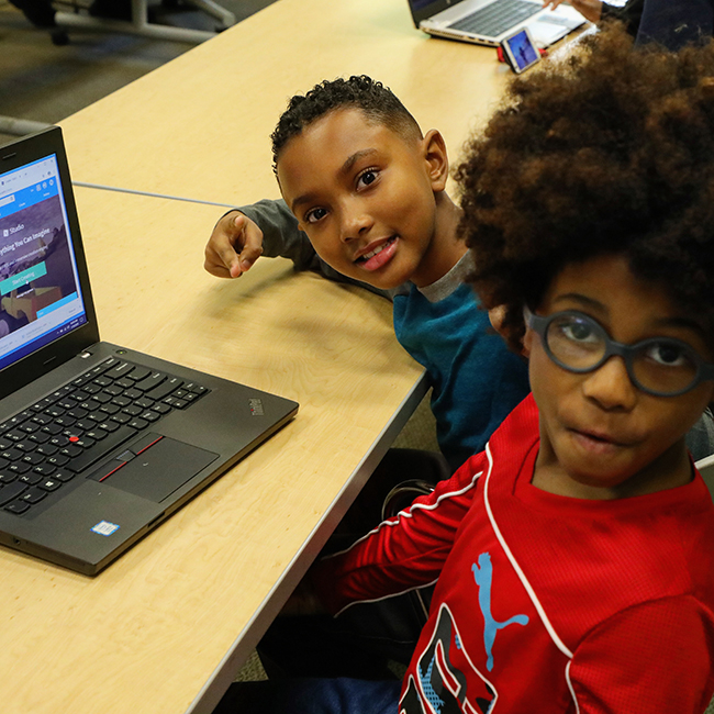 Two Boys Coding