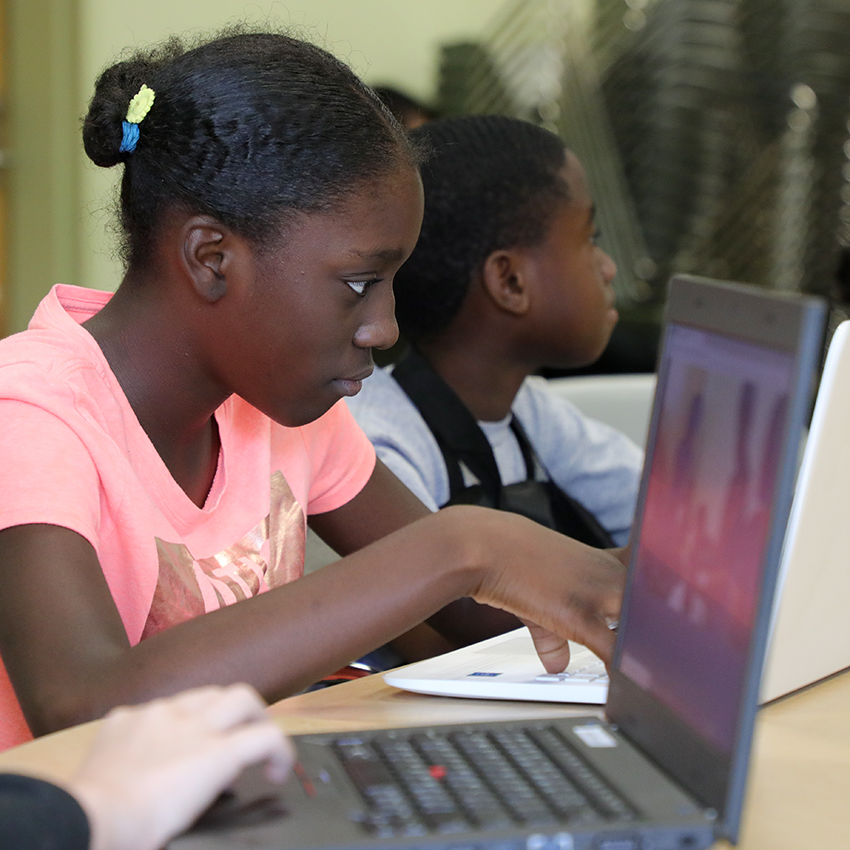 Girl on laptop