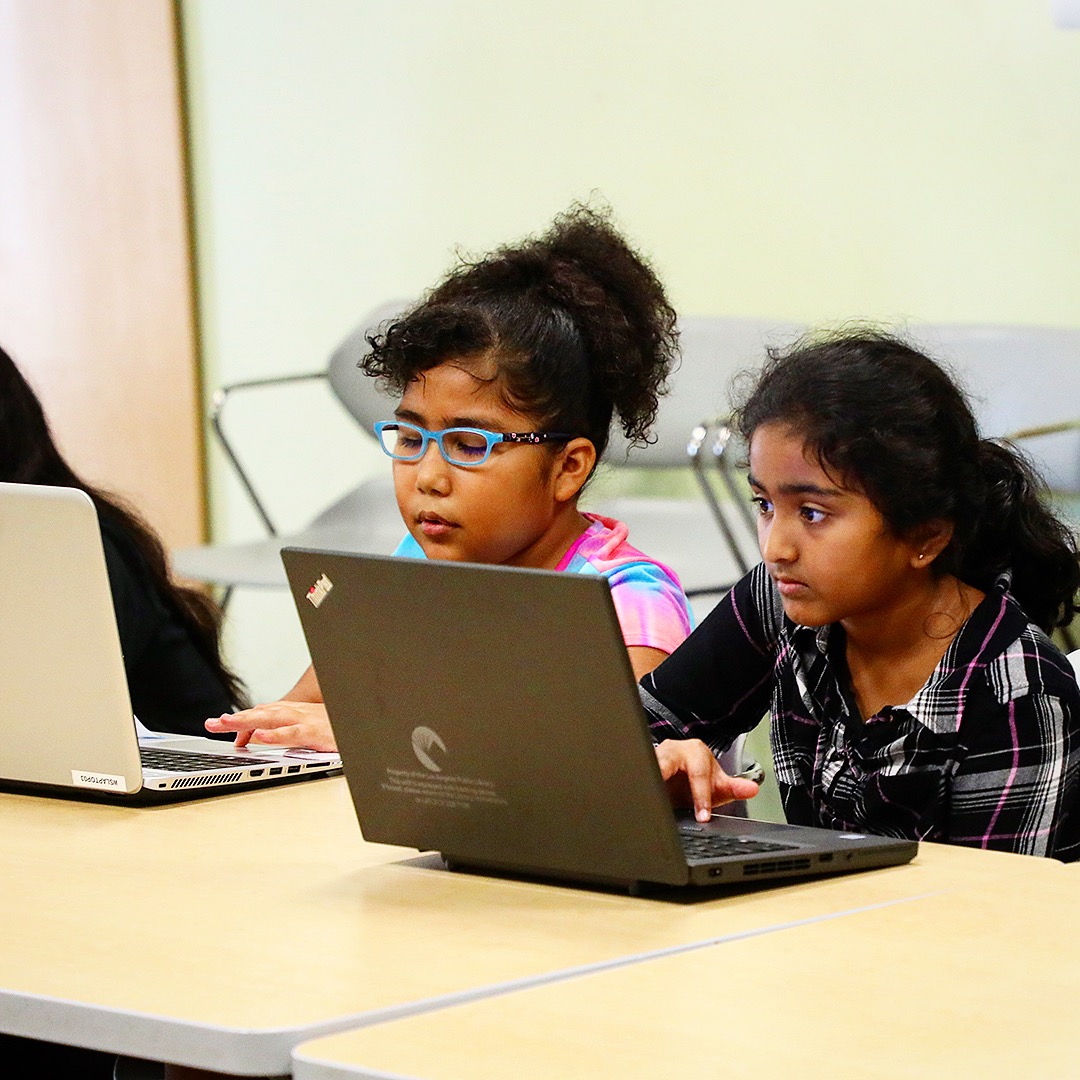 Girls coding